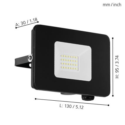 Eglo - LED Schijnwerper LED/20W/230V IP65