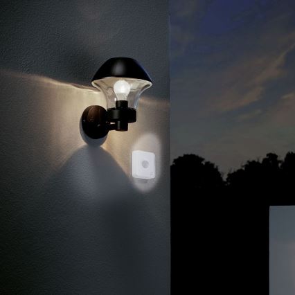 Eglo - Buiten bewegings- en schemersensor CONNECT SENSOR 12 m 3xAA wit IP44