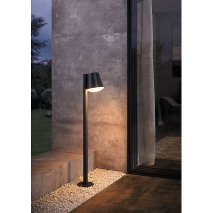 Eglo - LED RGB Dimbaar buitenshuis lamp CALDIERO-C 1xE27/9W/230V antraciet IP44