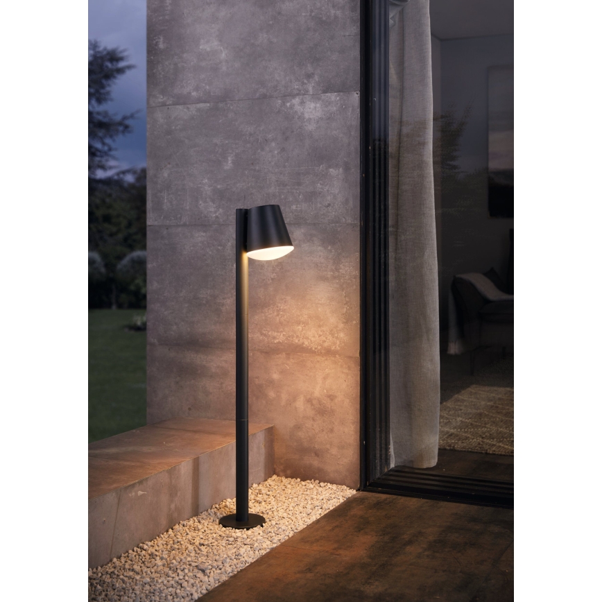 Eglo - LED RGB Dimbaar buitenshuis lamp CALDIERO-C 1xE27/9W/230V antraciet IP44
