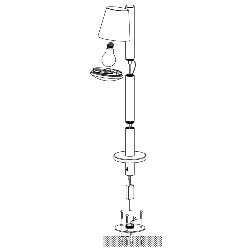 Eglo - LED RGB Dimbaar buitenshuis lamp CALDIERO-C 1xE27/9W/230V antraciet IP44