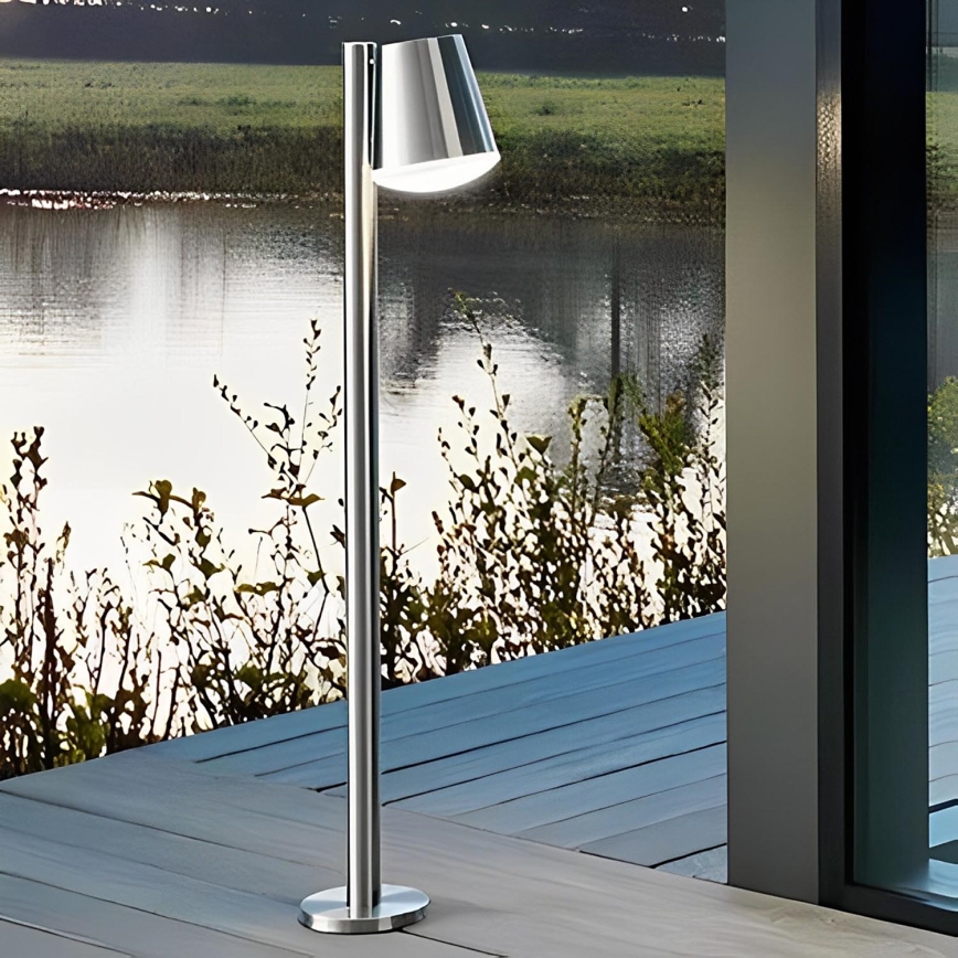 Eglo 97485 - LED-dimbare buitenlamp CALDIERO-C 1xE27/9W/230V mat chroom IP44