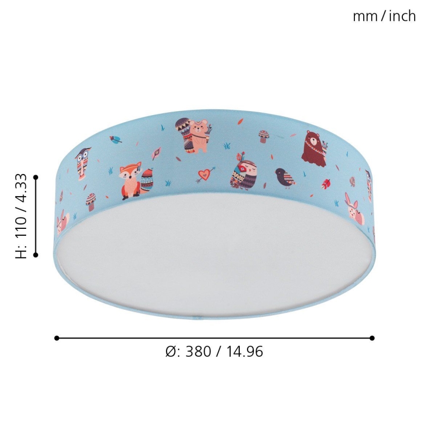 Eglo - Plafondverlichting voor kinderen 2xE27/40W/230V