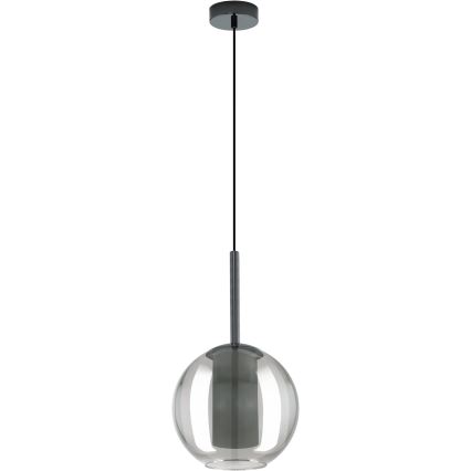 Eglo 97633 - Hanglamp met snoer TINDARI 1xE27/60W/230V gerookt zwart
