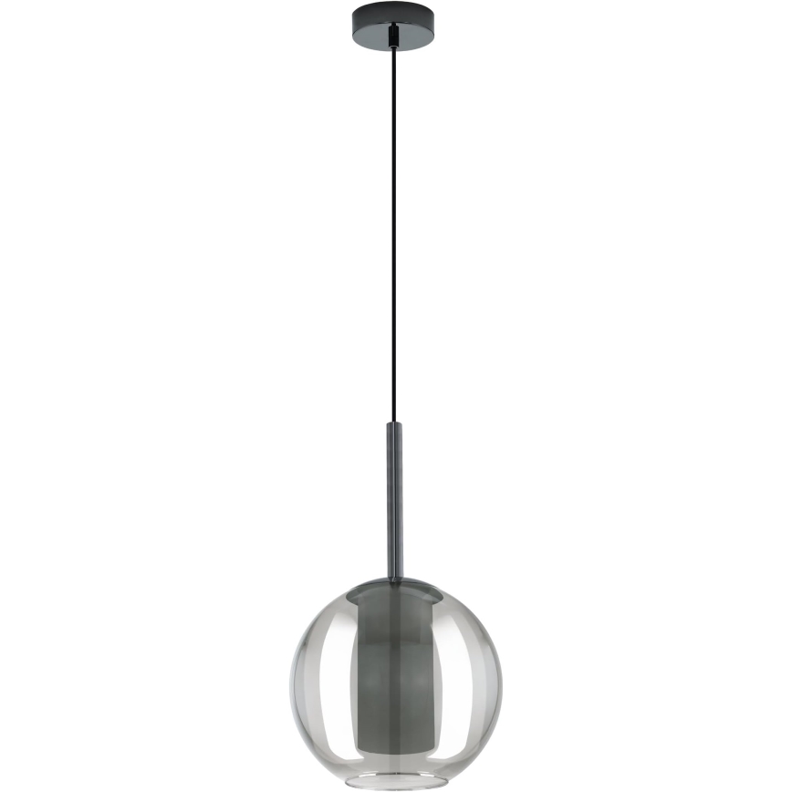 Eglo 97633 - Hanglamp met snoer TINDARI 1xE27/60W/230V gerookt zwart