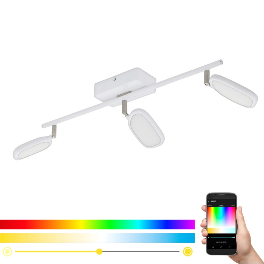 Eglo - LED RGB Inbouwspot PALOMBARE-C 3xLED/5W/230V