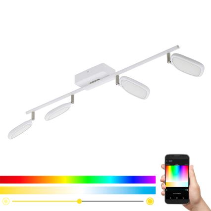 Eglo 97694 - LED RGB Inbouwspot PALOMBARE-C 4xLED/5W/230V