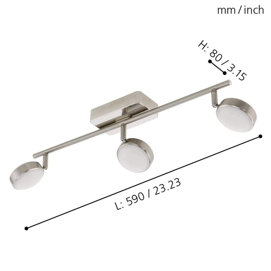 Eglo - LED RGB Inbouwspot CORROPOLI-C 3xLED/5W/230V