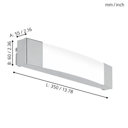 Eglo - LED Badkamerspiegelverlichting voor LED