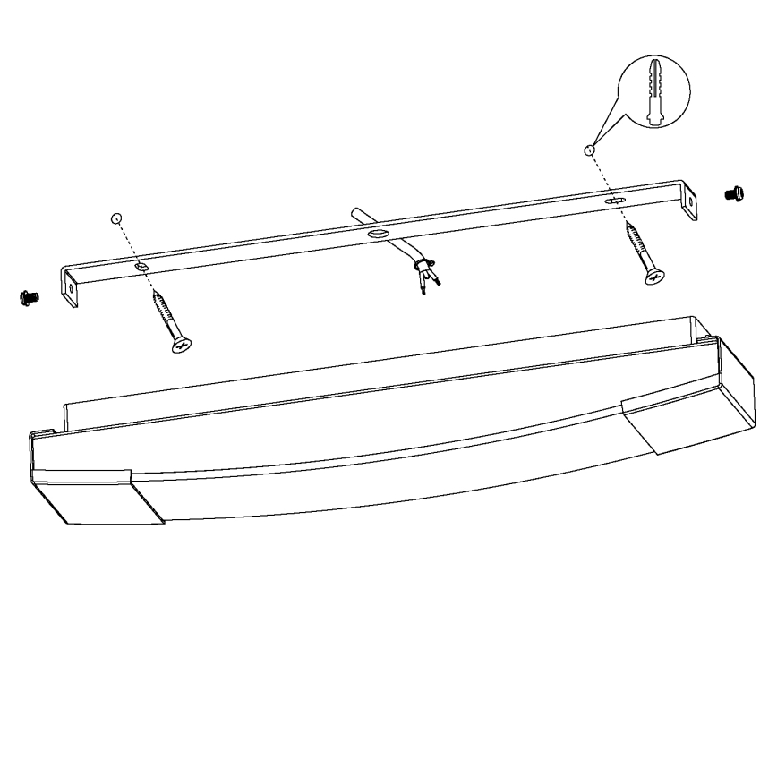 Eglo - LED Badkamerspiegelverlichting voor LED's LED/16W/230V IP44