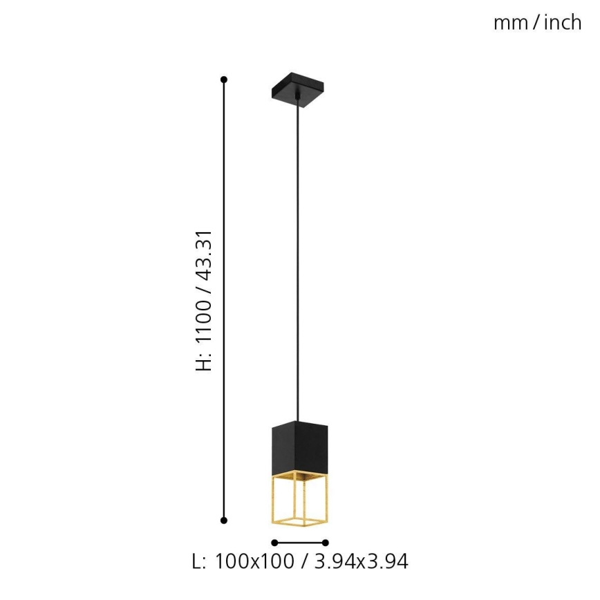 Eglo 97733 - LED-hanglamp aan kabel MONTEBALDO 1xGU10/5W/230V