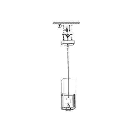 Eglo 97733 - LED-hanglamp aan kabel MONTEBALDO 1xGU10/5W/230V