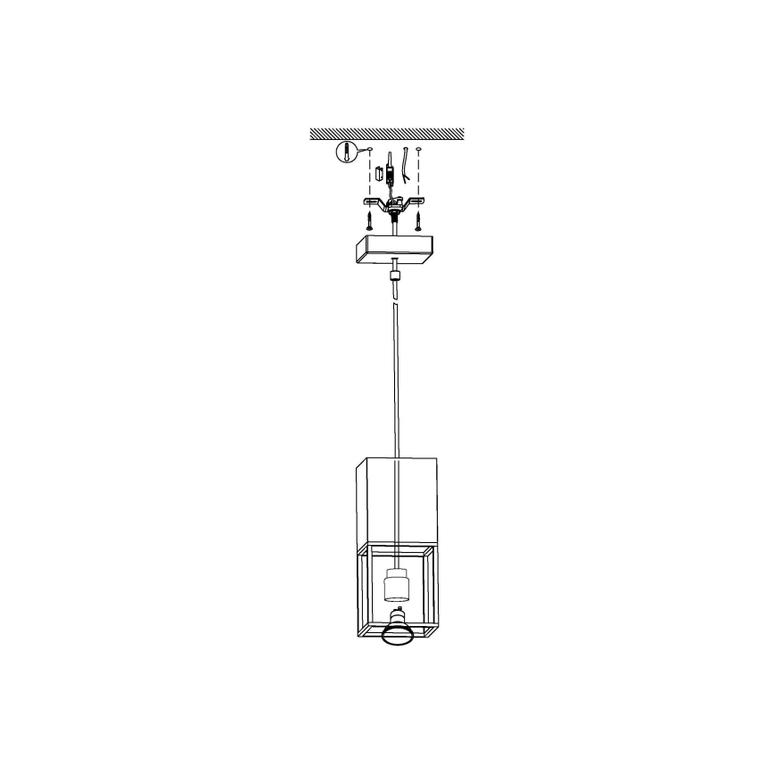 Eglo 97733 - LED-hanglamp aan kabel MONTEBALDO 1xGU10/5W/230V