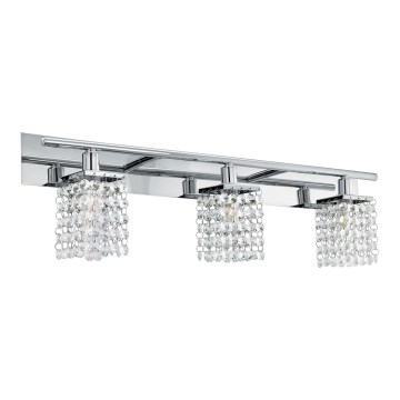 Eglo 97748 - LED Kristallen badkamer wandverlichting AREQUITO 3xG9/3W/230V