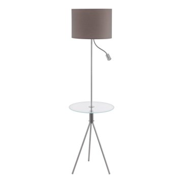 Eglo 97771 - Staande Lamp met een tafel POLICARA 1xE27/60W/230V+LED/3,5W
