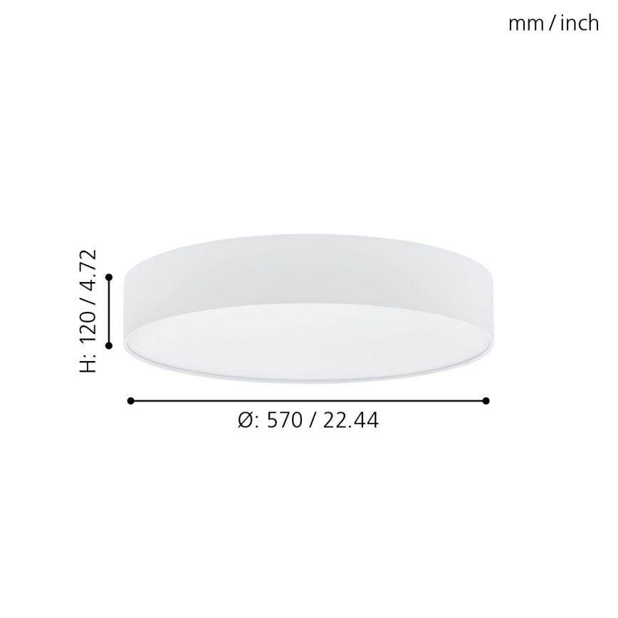 Eglo - LED Plafondverlichting dimbaar LED/40W/230V