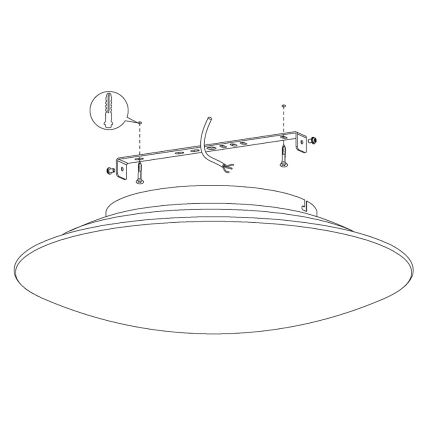 Eglo 97811 - Dimbare LED Plafond Lamp FRATTINA-C 1xLED/27W/230V