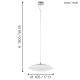 Eglo 97812 - Dimbare LED RGB Hanglamp aan een koord FRATTINA-C 1xLED/27W/230V