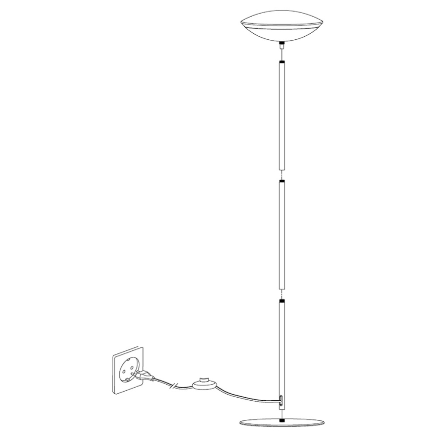 Eglo 97814 - LED RGB Dimbare vloerlamp FRATTINA-C 1xLED/18W/230V