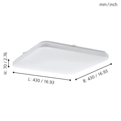 Eglo - LED Plafondlamp LED/33,5W/230V