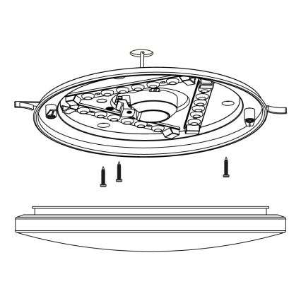 Eglo - LED Plafondlamp LED/11,5W/230V