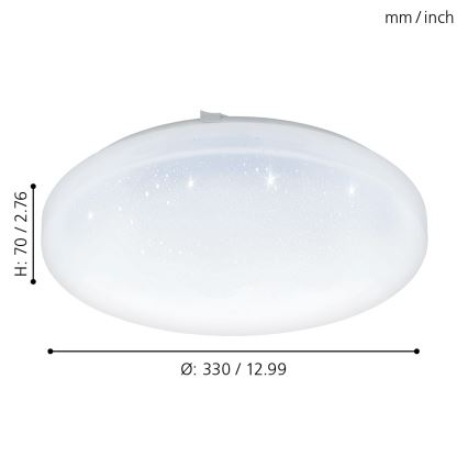 Eglo - LED Plafondlamp LED/17,3W/230V