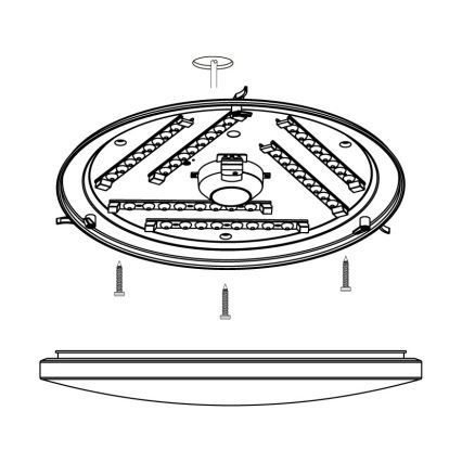 Eglo - LED Plafondlamp LED/33,5W/230V