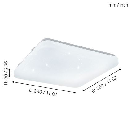 Eglo - LED Plafondlamp LED/11,5W/230V