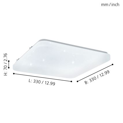 Eglo - LED-plafondlamp LED/14,6W/230V