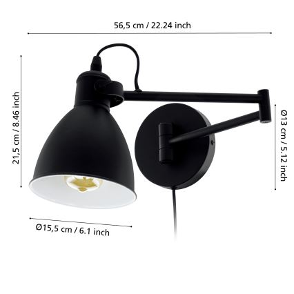 Eglo - Wandlamp 1xE27/10W/230V