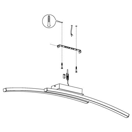 Eglo 97909 - LED RGB dimbare opbouwplafonnière FRAIOLI-C 2xLED/17W/230V