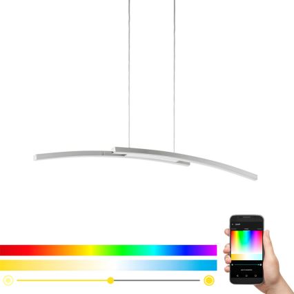 Eglo - Dimbare LED RGB Hanglamp aan een koord FRAIOLI-C 2xLED/17W/230V