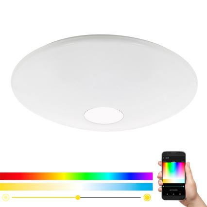 Eglo 97918 - Dimbare LED RGB plafondlamp TOTARI-C LED/34W/230V + afstandsbediening