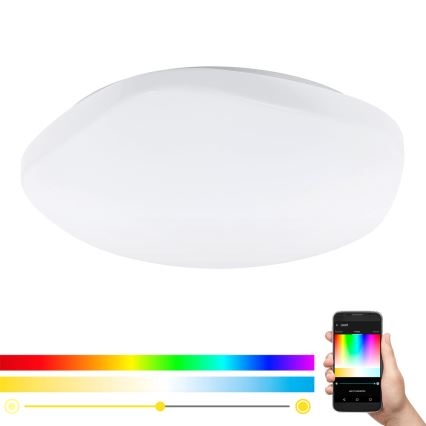 Eglo - Dimbare LED RGB Plafond Lamp  TOTARI-C LED/34W/230V + afstandsbediening