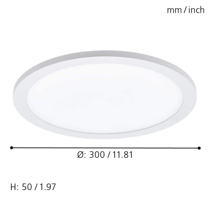 Eglo - LED RGBW Plafond Lamp SARSINA-C LED/16W/230V + afstandsbediening