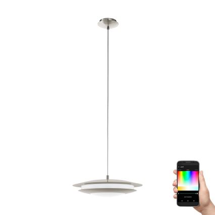 Eglo 98043 - Dimbare LED RGBW Hanglamp aan een koord MONEVA-C LED/18W/230V