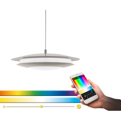Eglo 98043 - LED RGBW dimbare hanglamp aan kabel MONEVA-C LED/18W/230V