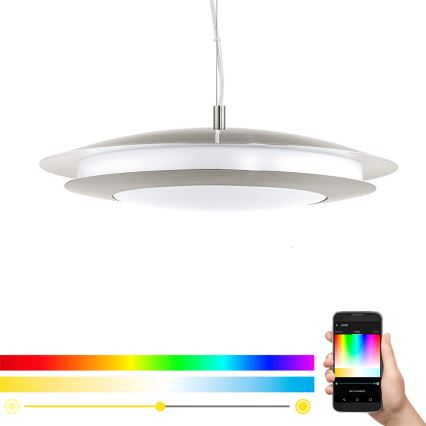 Eglo - LED RGB Hanglamp aan koord dimbaar MONEVA-C LED/27W/230V