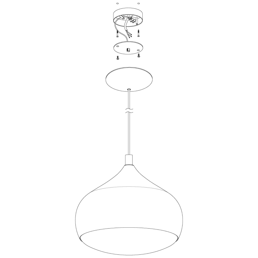 Eglo - Dimbare LED RGBW Hanglamp aan een koord COMBA-C LED/18W/230V Bluetooth