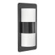 Eglo 98086 - Zwarte Buiten wandlamp CISTIERNA 2x E27 / 10W / 230V IP44