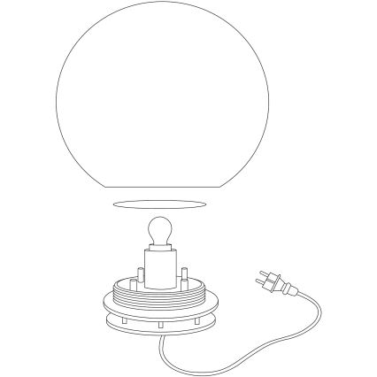 Eglo 98106 - RGBW-LED buitenlamp MONTEROLO-C LED/9W/230V IP65 Ø390 mm