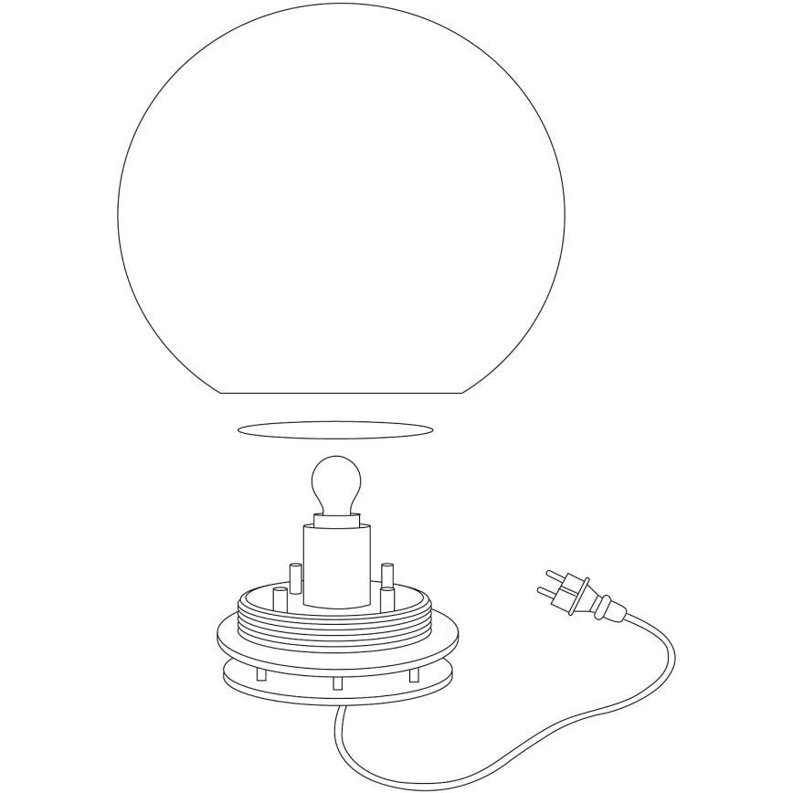 Eglo 98106 - RGBW-LED buitenlamp MONTEROLO-C LED/9W/230V IP65 Ø390 mm