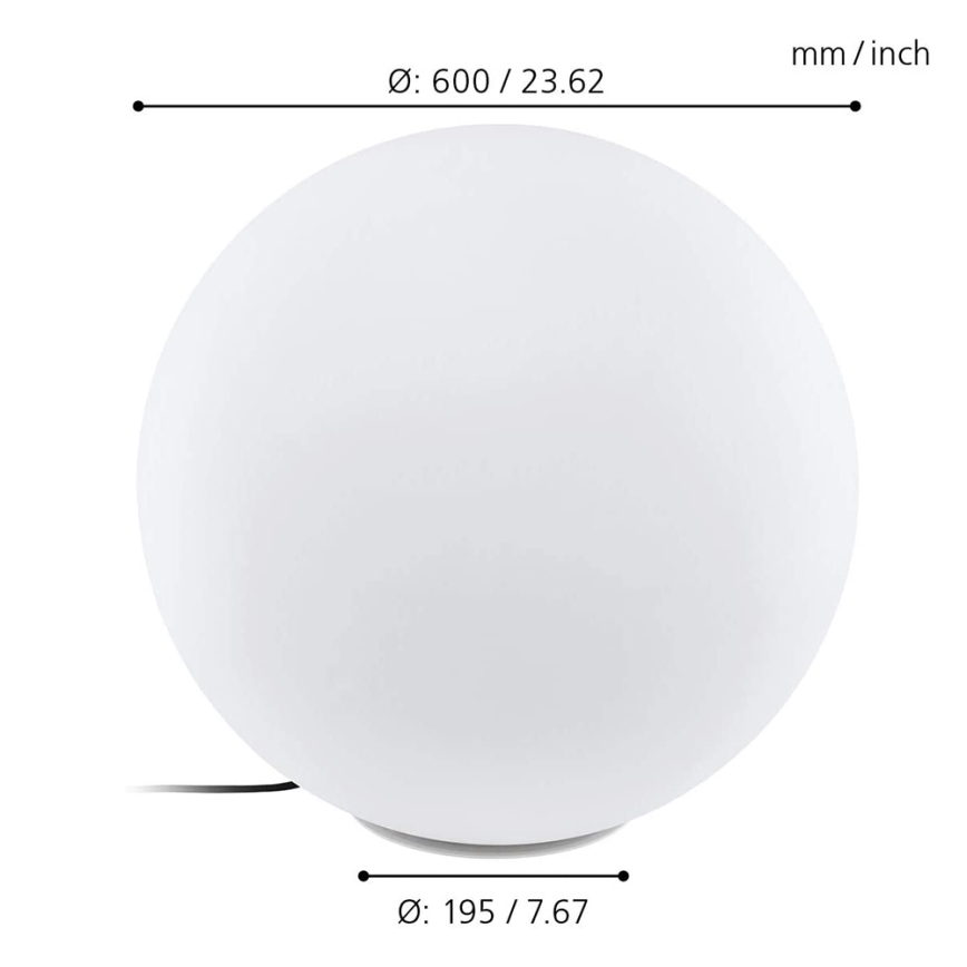 Eglo - LED RGBW Buiten vloerlamp MONTEROLO-C 1xLED/9W/230V IP65 doorsn.600