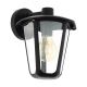 Eglo - Buiten wandlamp 1xE27/60W/230V IP4zwart
