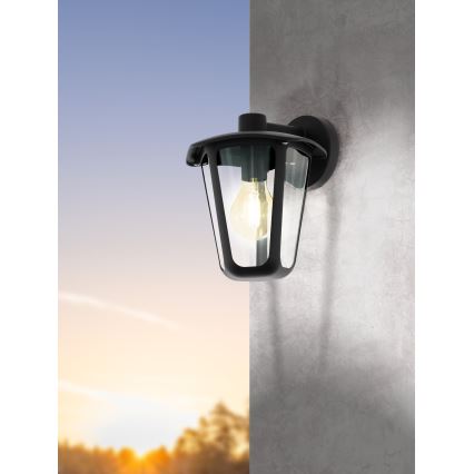 Eglo 98121 - Buiten wandlamp MONREALE 1xE27/60W/230V IP44 zwart