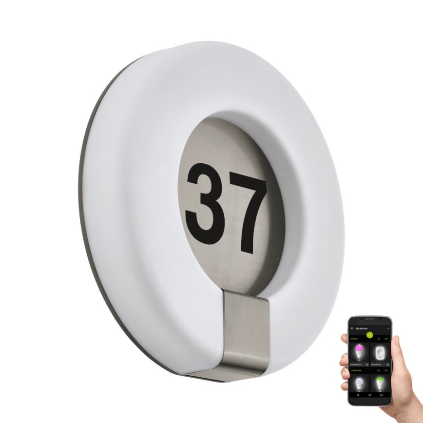 Eglo 98145 - LED Dimbaar huis number MARCHESA-C LED/15W/230V IP44