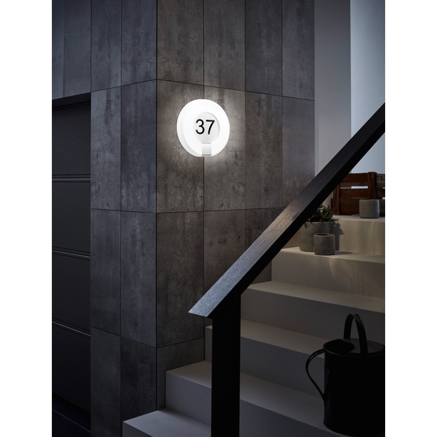Eglo 98145 - LED Dimbaar huis number MARCHESA-C LED/15W/230V IP44