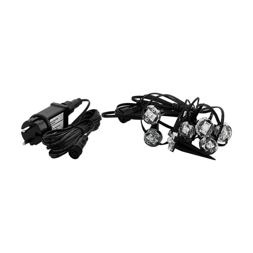 Eglo - LED buiten-decoratiesnoer, 9 LED, 10 m, IP65, warm wit