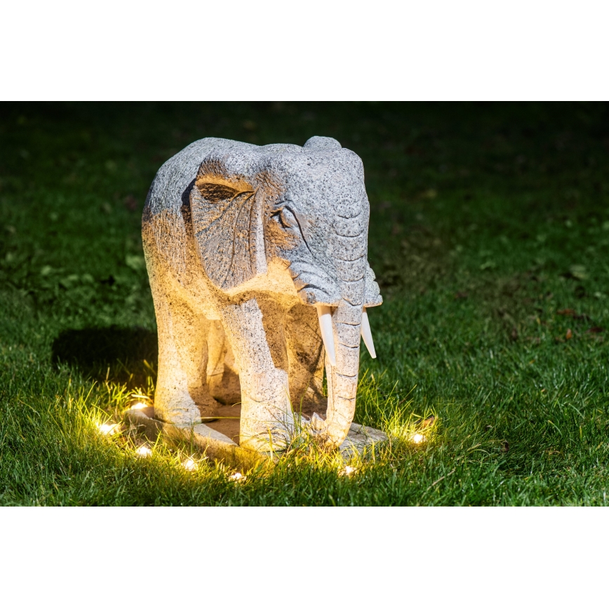 Eglo - LED buiten-decoratiesnoer, 9 LED, 10 m, IP65, warm wit