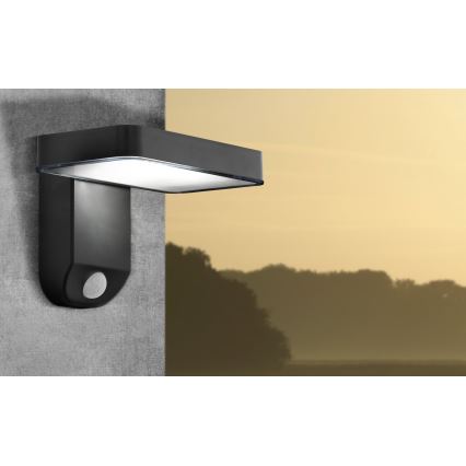 Eglo - LED zonne-wandlamp met sensor LED/4,5W/3,7V 2200 mAh IP44